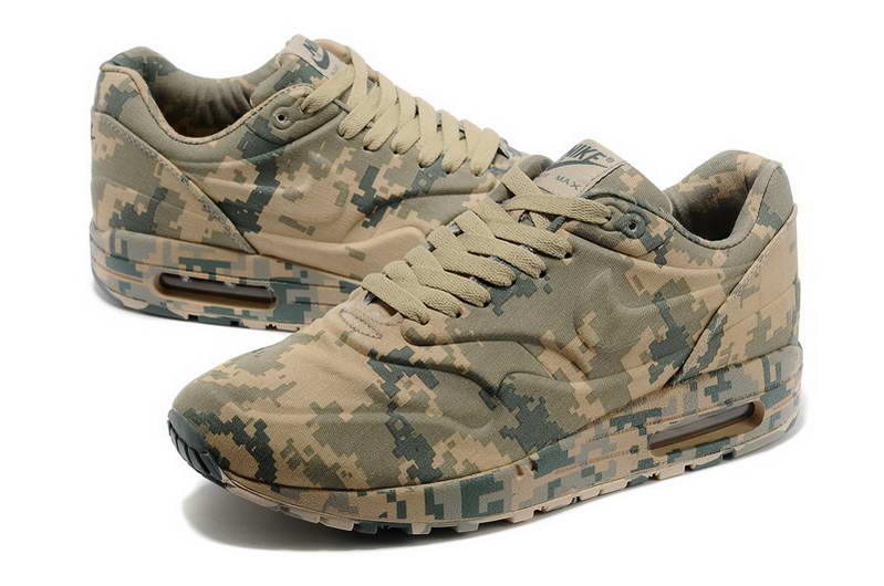 Air Max 87 Chaussures Hommes Jungle camouflage numerique Beige Vert (1)